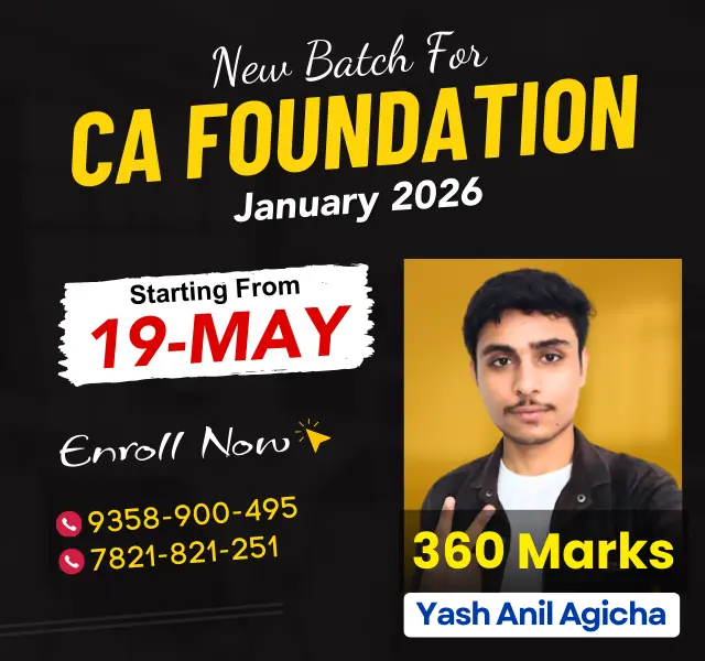 New Batch CA Foundation for jan 2026