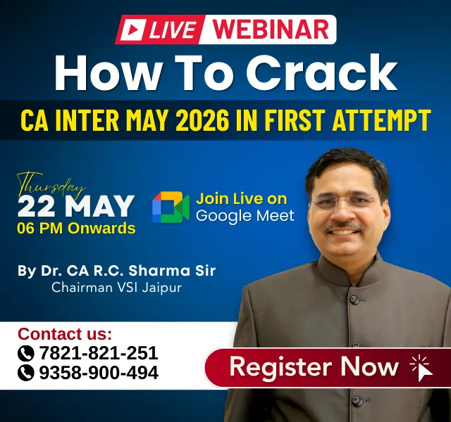 Special Webinar by Dr. CA R.C. Sharma