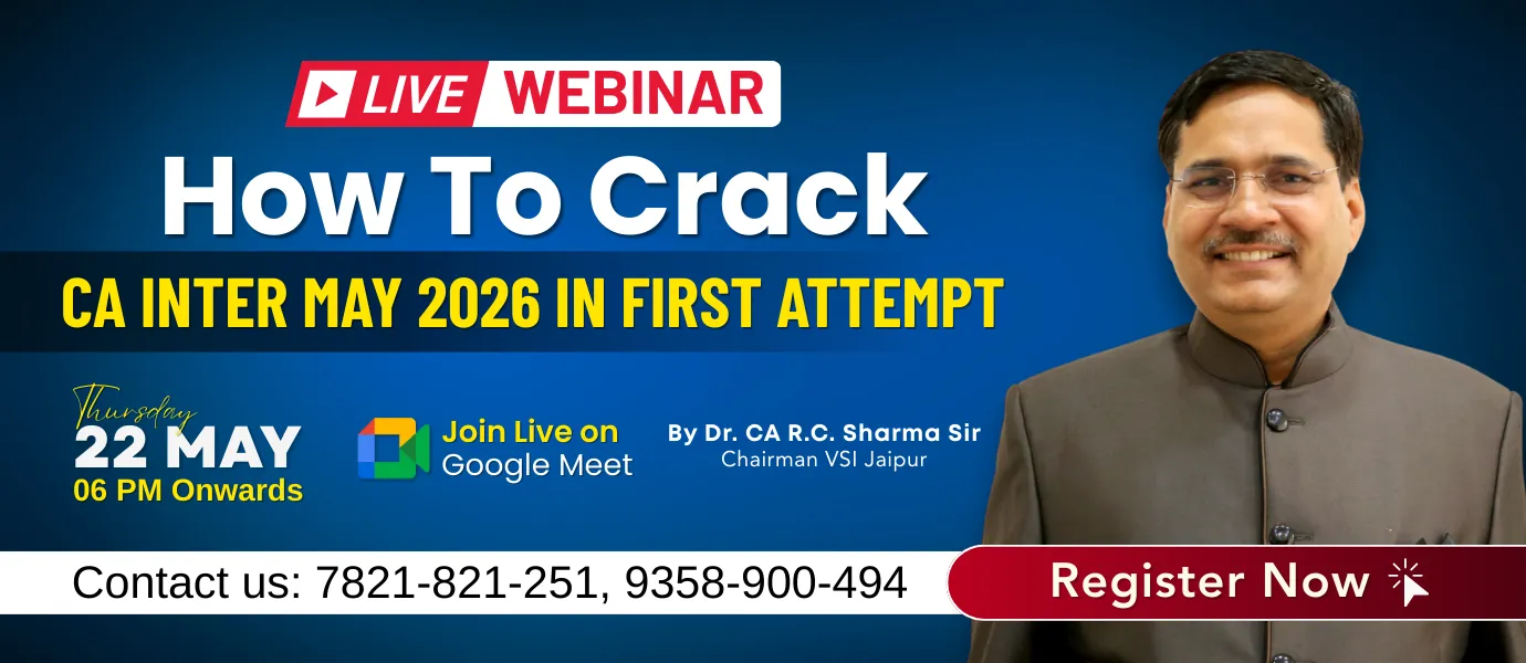 Special Webinar by Dr. CA R.C. Sharma