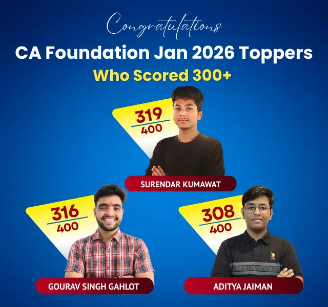CA Foundation Toppers January 2026 CA Foundation Toppers January 2026