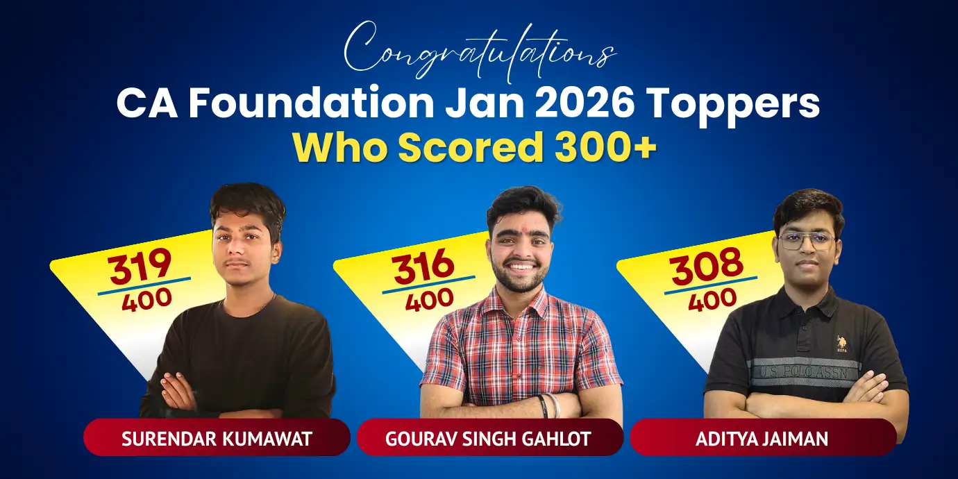 CA Foundation Toppers January 2026 CA Foundation Toppers January 2026