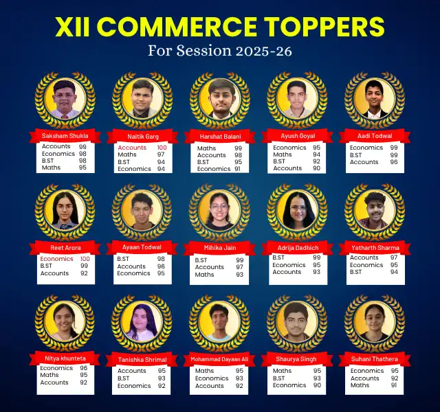 VSI Jaipur Class 12 CBSE Board Toppers 2025-26 VSI Jaipur Class 12 CBSE Board Toppers 2025-26