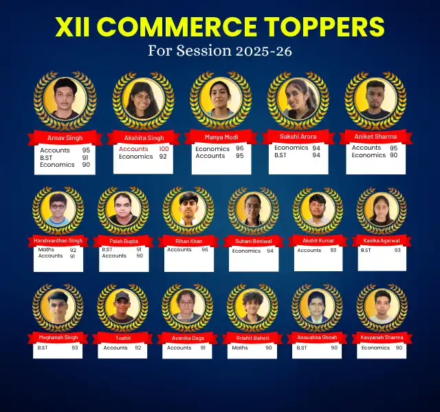 VSI Jaipur Class 12 CBSE Board Toppers 2025-26 VSI Jaipur Class 12 CBSE Board Toppers 2025-26