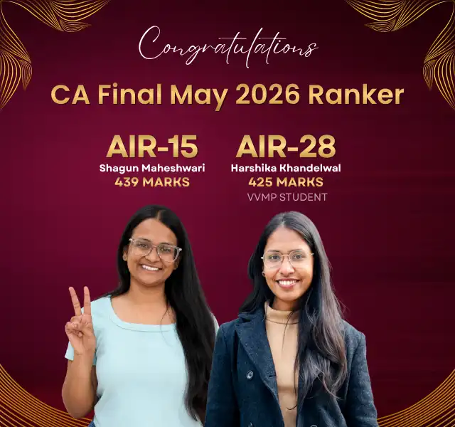 CA Final Rankers May 2026 From VSI Jaipur CA Final Rankers May 2026 From VSI Jaipur