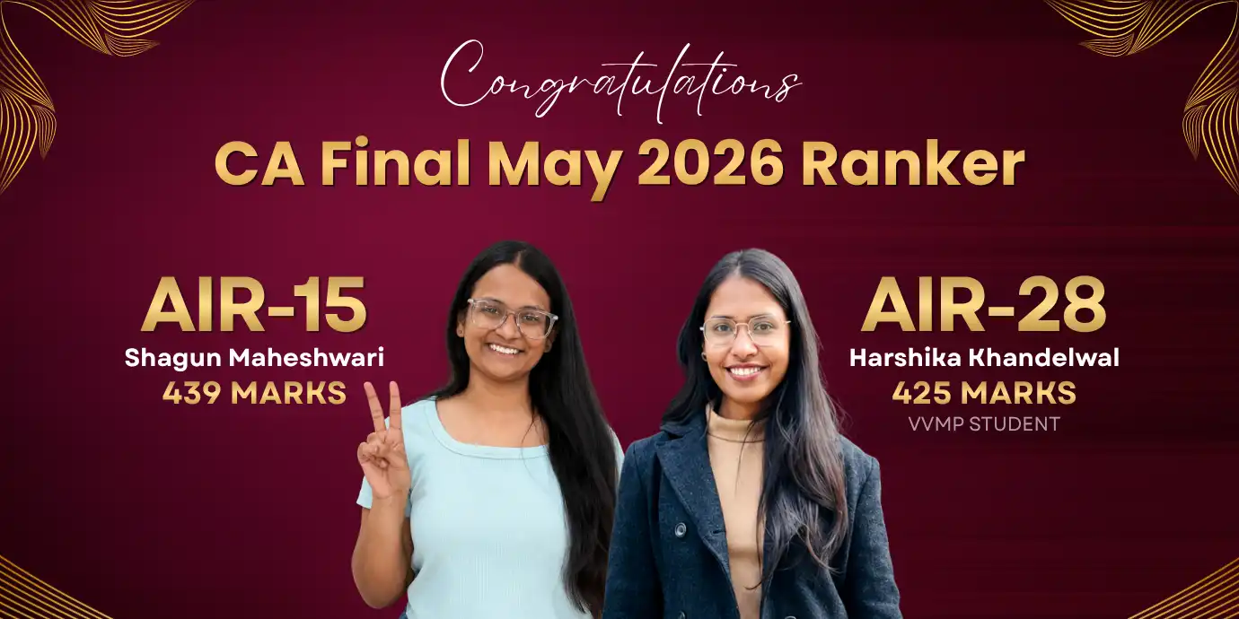 CA Final Rankers May 2026 From VSI Jaipur CA Final Rankers May 2026 From VSI Jaipur