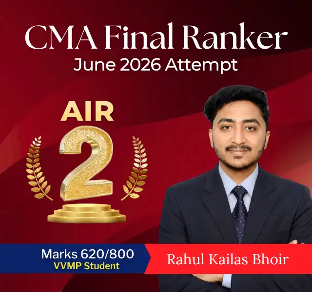 CMA Final June 2026 AIR 2 Ranker From VSI Jaipur VVMP Program CMA Final June 2026 AIR 2 Ranker From VSI Jaipur VVMP Program