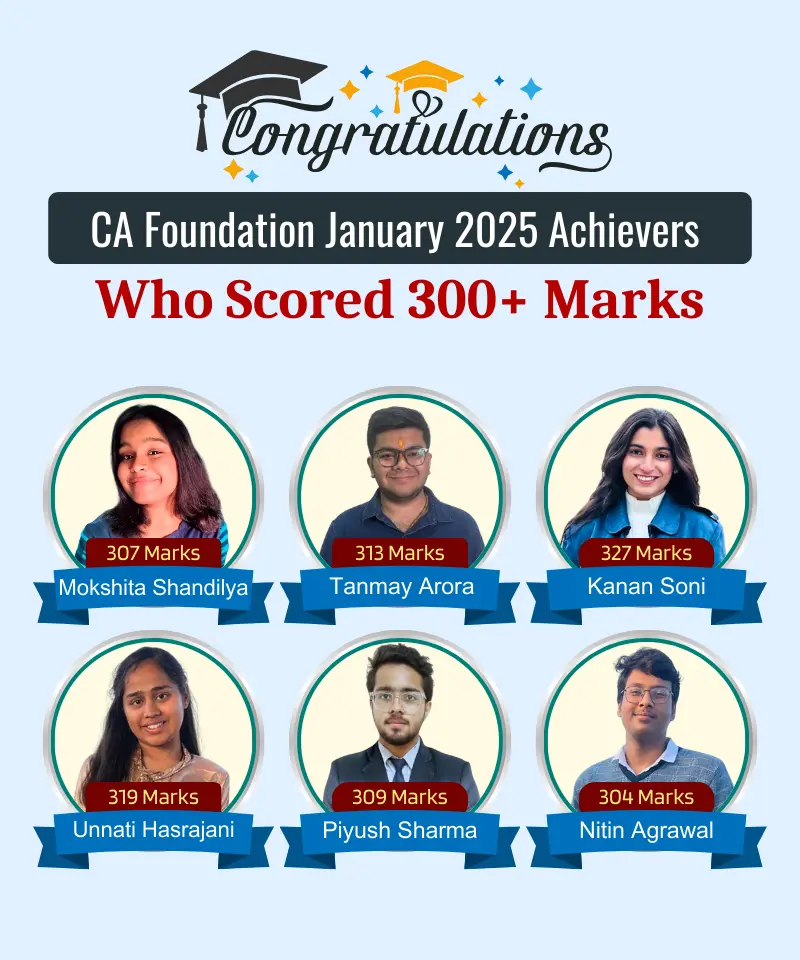 VSI CA Foundation Toppers january 2025