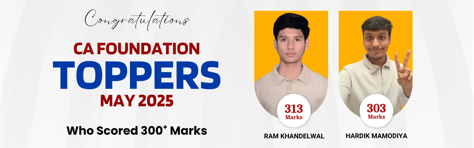 CA Foundation May 2025 Toppers