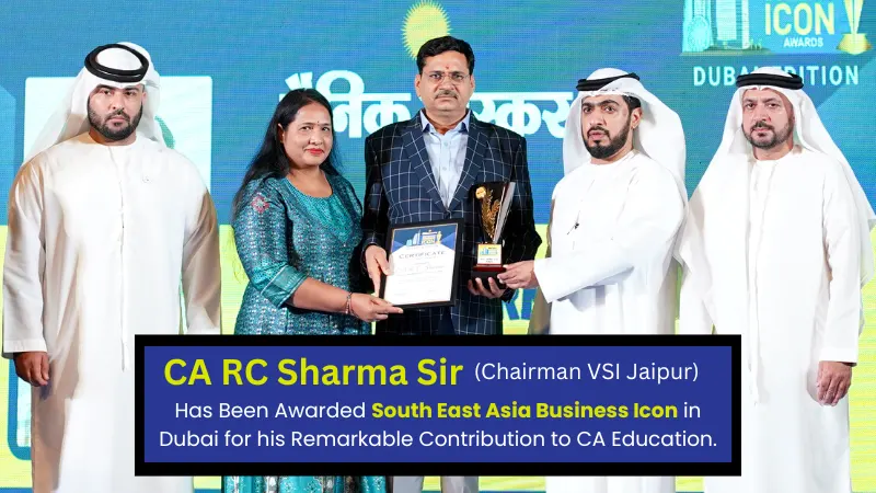 Dr. CA R.C. Sharma Sir has been Awarded South East Asia Business Icon in Dubai
