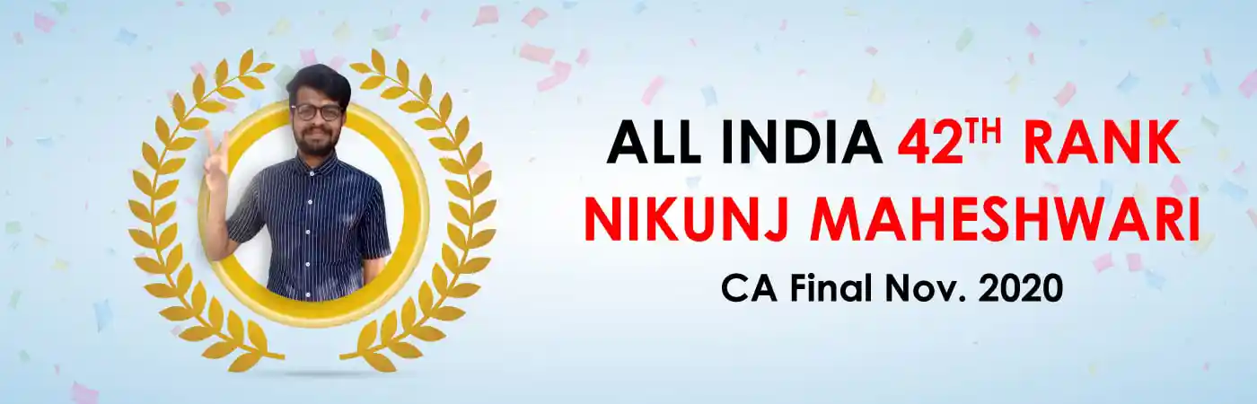 All India 42th Rank CA final Nov 2020