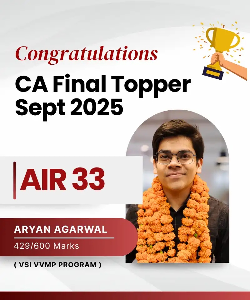 CA Final September 2025 Topper Air-33 Aryan Agarwal