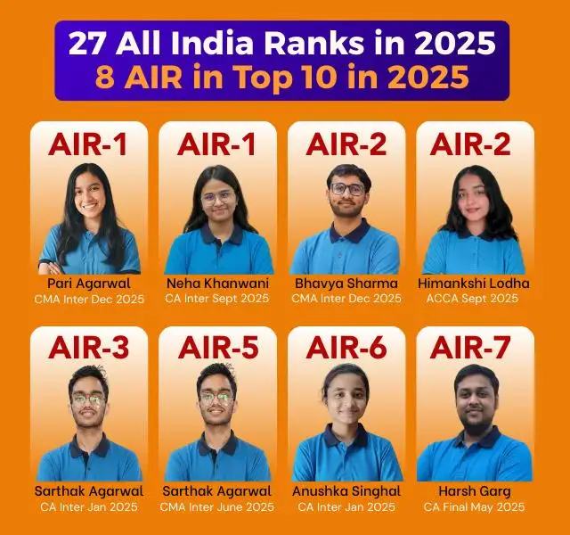 VSI Jaipur Top 10 All India Rankers in 2025
