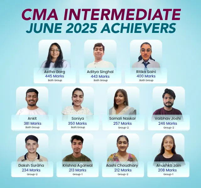 CMA Intermediate June 2025 Achievers