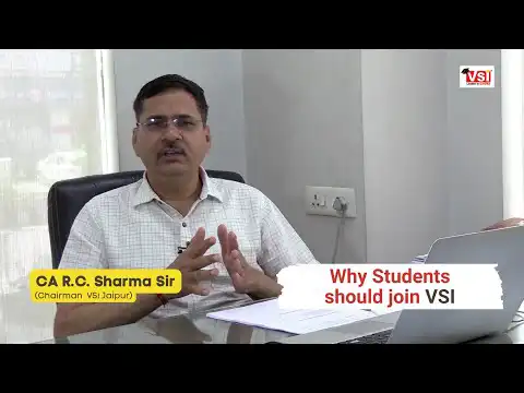 Why Students Should Join VSI for their CA Coaching | Dr. CA R.C. Sharma Sir