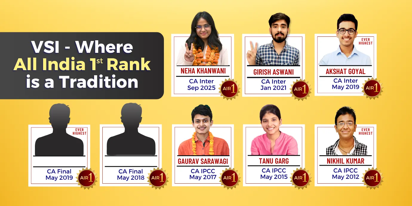 8 Time All India 1st Rank in last 15 years