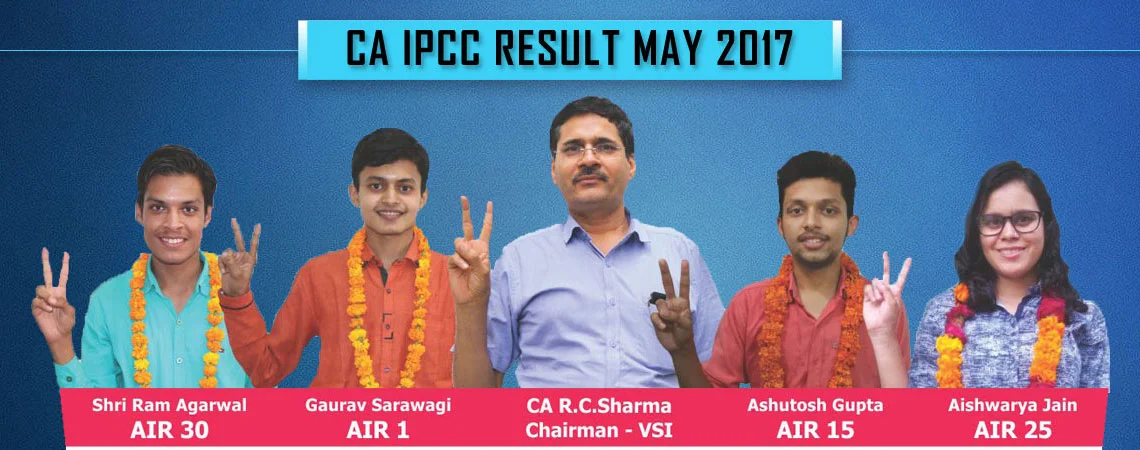 Toppers of CA IPCC coaching batch of 2017