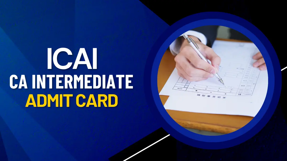 CA Inter Admit Card