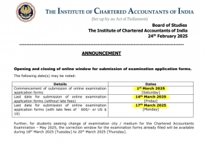 CA Final Exam Form Sept. 2025: Last Date & How to Apply