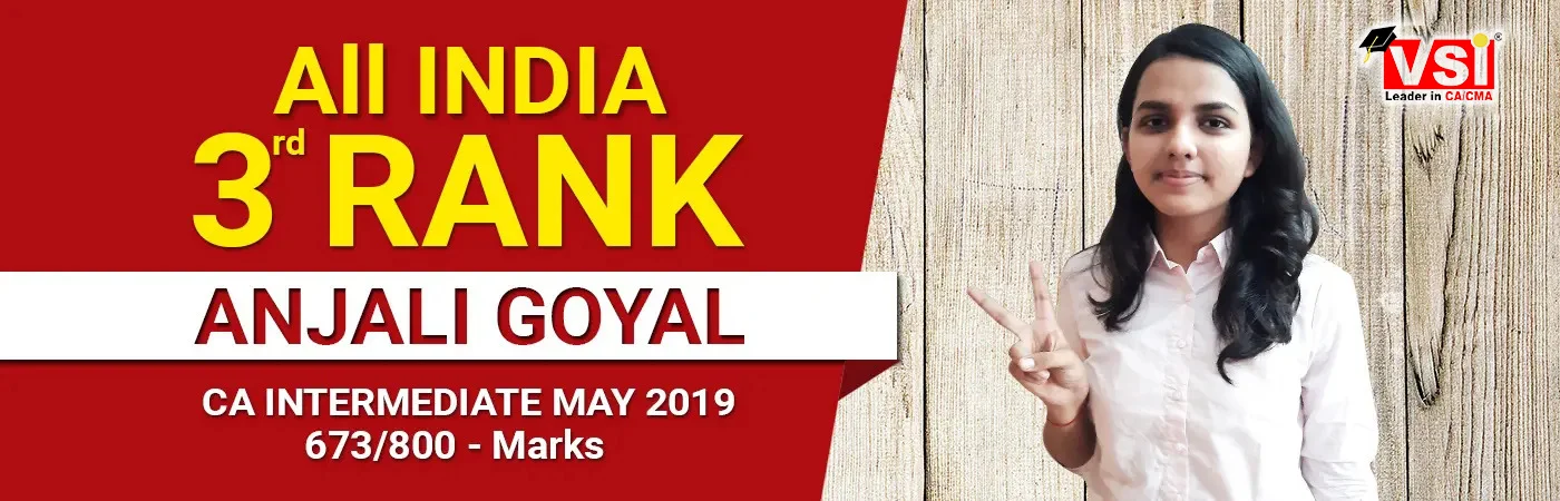 Anjali Goyal AIR 3 in CA Intermediate May 2019
