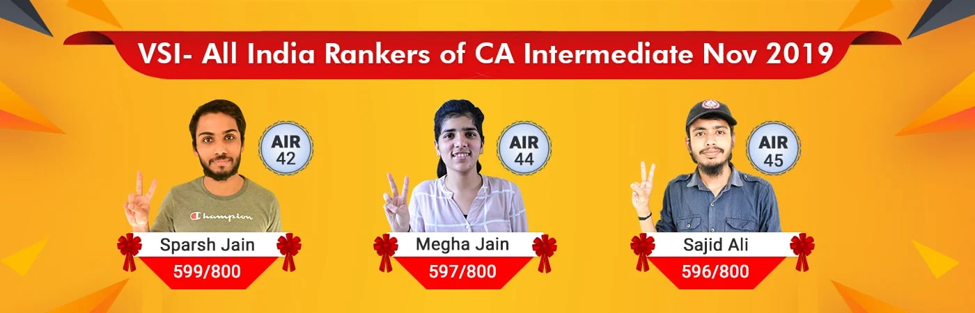 CA Intermediate AIR Nov 2019 of VSI Jaipur classes 