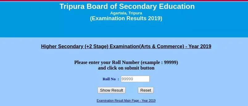 TBSE 12th Result 2022 online