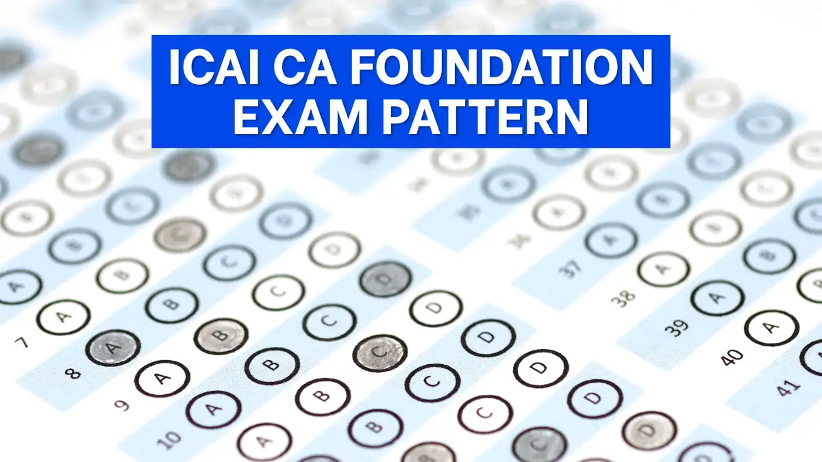 ICAI CA Foundation Exam Pattern