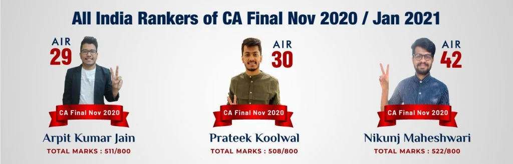 all India rankers of ca final nov 2020