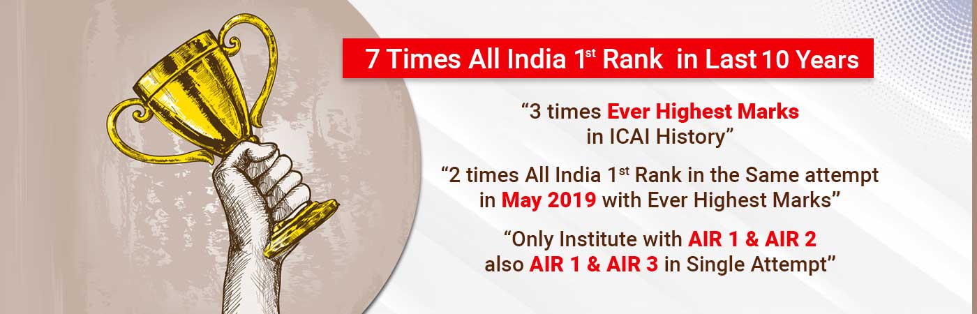 VSI Coaching got 7 Times All India Rank in the Last 10 years