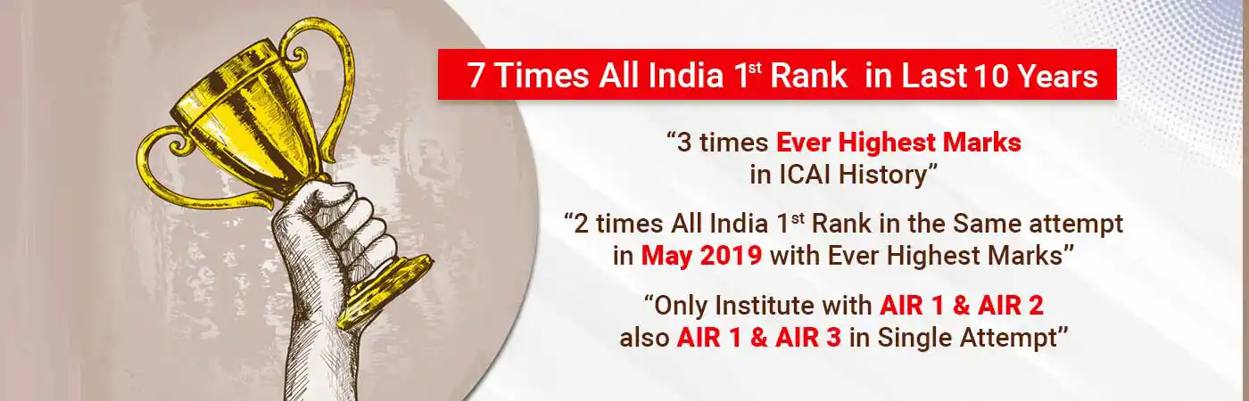 VSI Coaching got 7 Times All India Rank in the Last 10 years