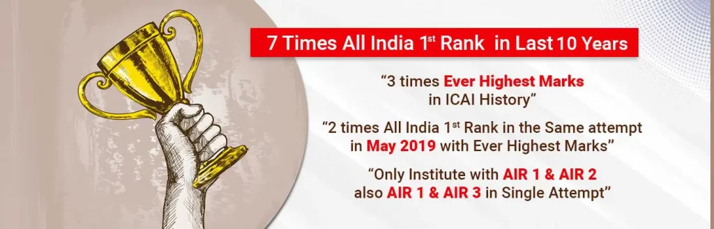 VSI Coaching got 7 Times All India Rank in the Last 10 years