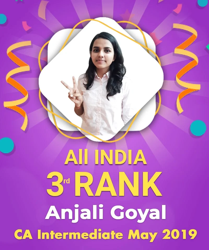 Anjali Goyal AIR 3 in CA Intermediate May 2019