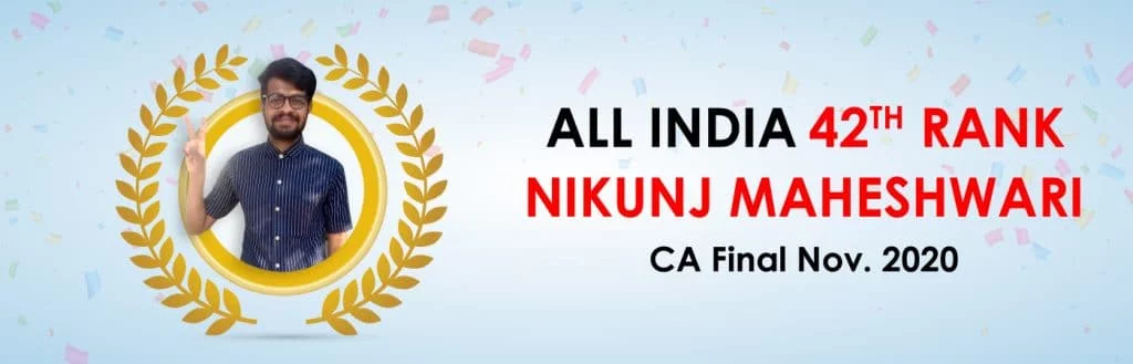 CA Final Banner Nov 2020 - Nikunj