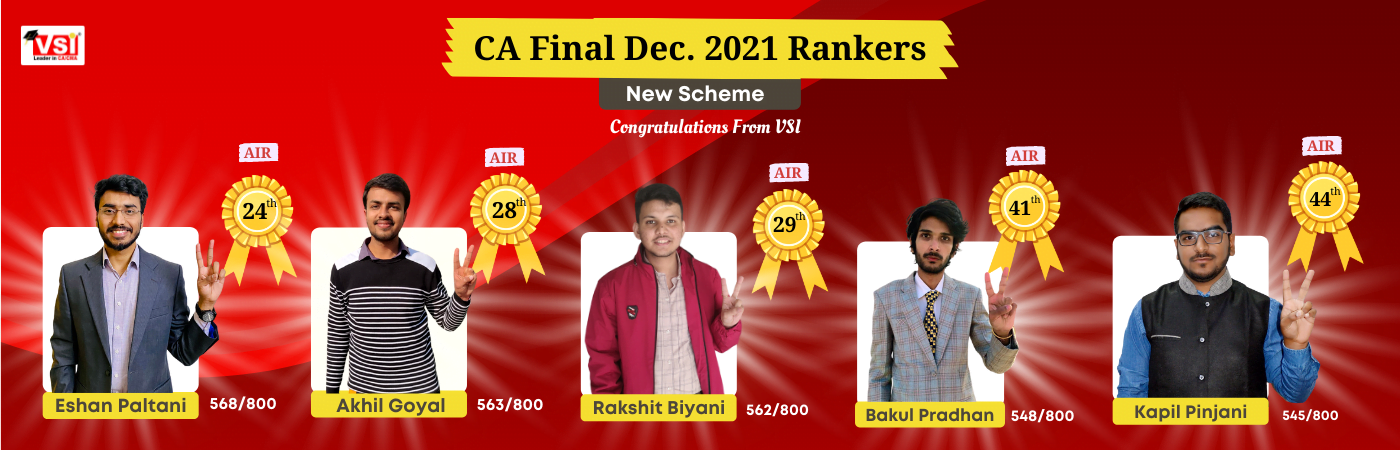 CA Final Dec 2021 Rankers