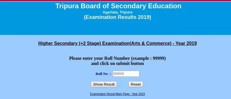 TBSE 12th Result 2022 online