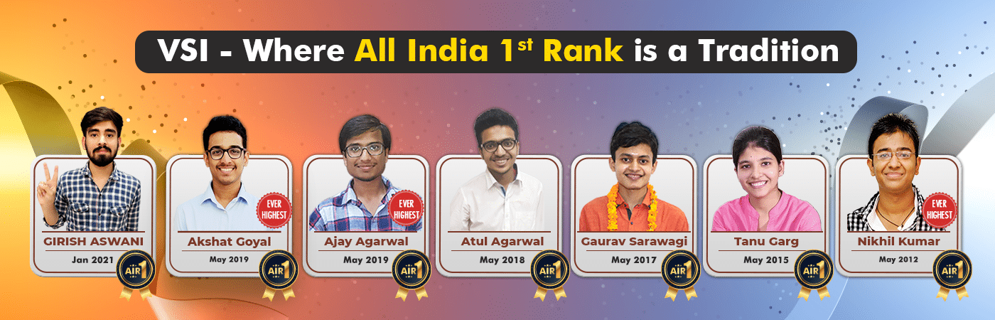 VSI where all india 1st rank 7 banner
