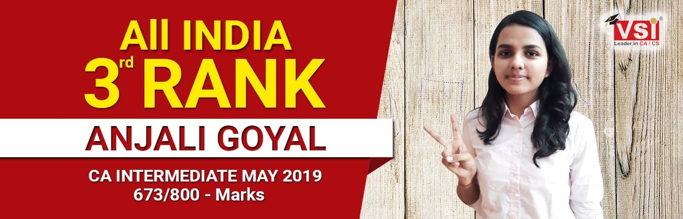 Anjali Goyal AIR 3 in CA Intermediate May 2019