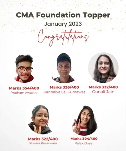 CMA Foundation toppers Jan 2023