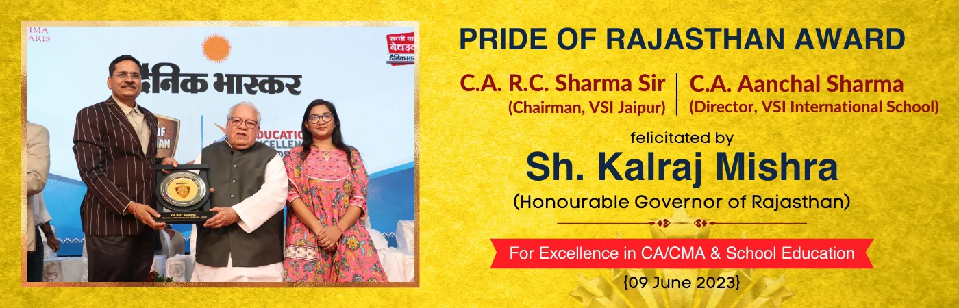 RC Sir Award - Pride of Rajasthan