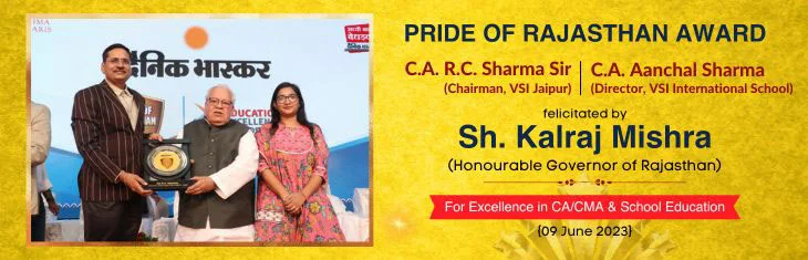 CA RC Sharma sir feliciated by pride of rajasthan award