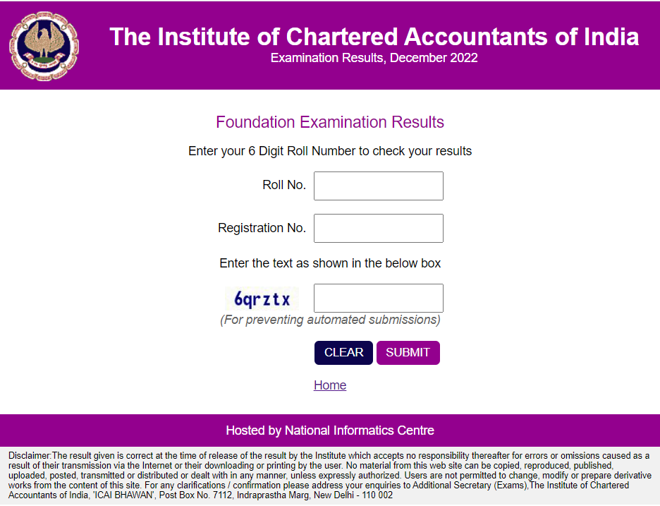 How to Check CA Foundation Result 
