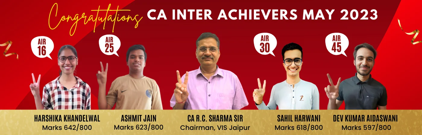 VSI CA Intermediate Result May 2023 Toppers
