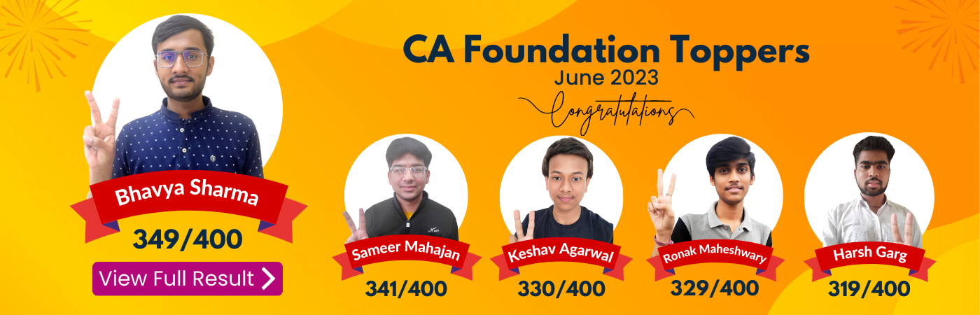 CA Foundation Toppers June 2023 Exams