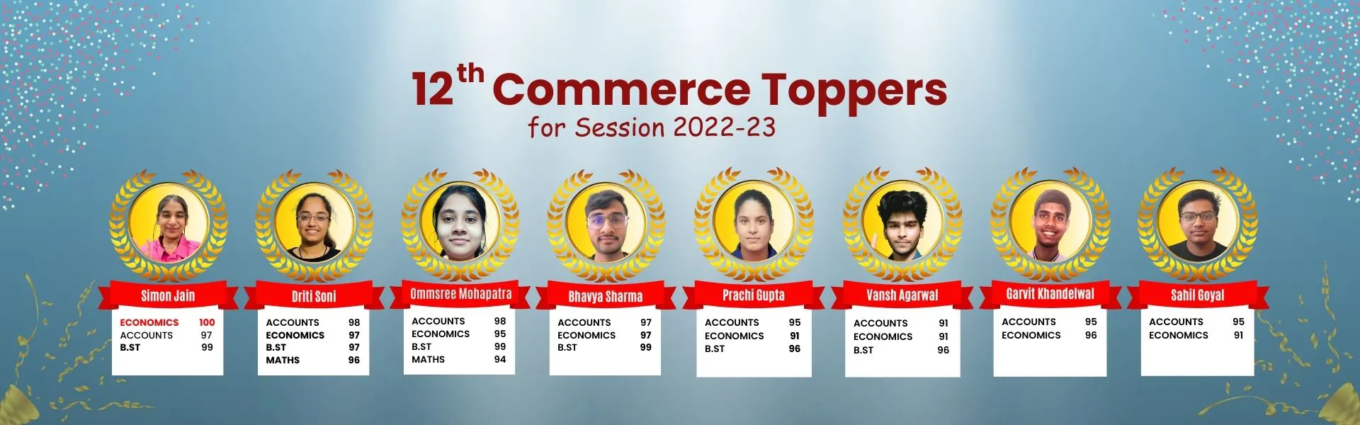 VSI 12th Commerce Toppers