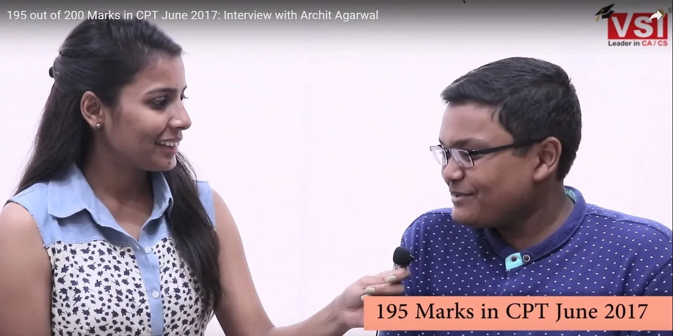 CPT june 2017 topper Archit agarwal (189/200)