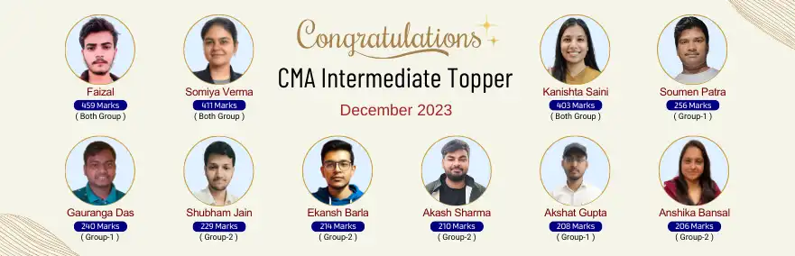 CMA Intermediate Topper Dec 2023