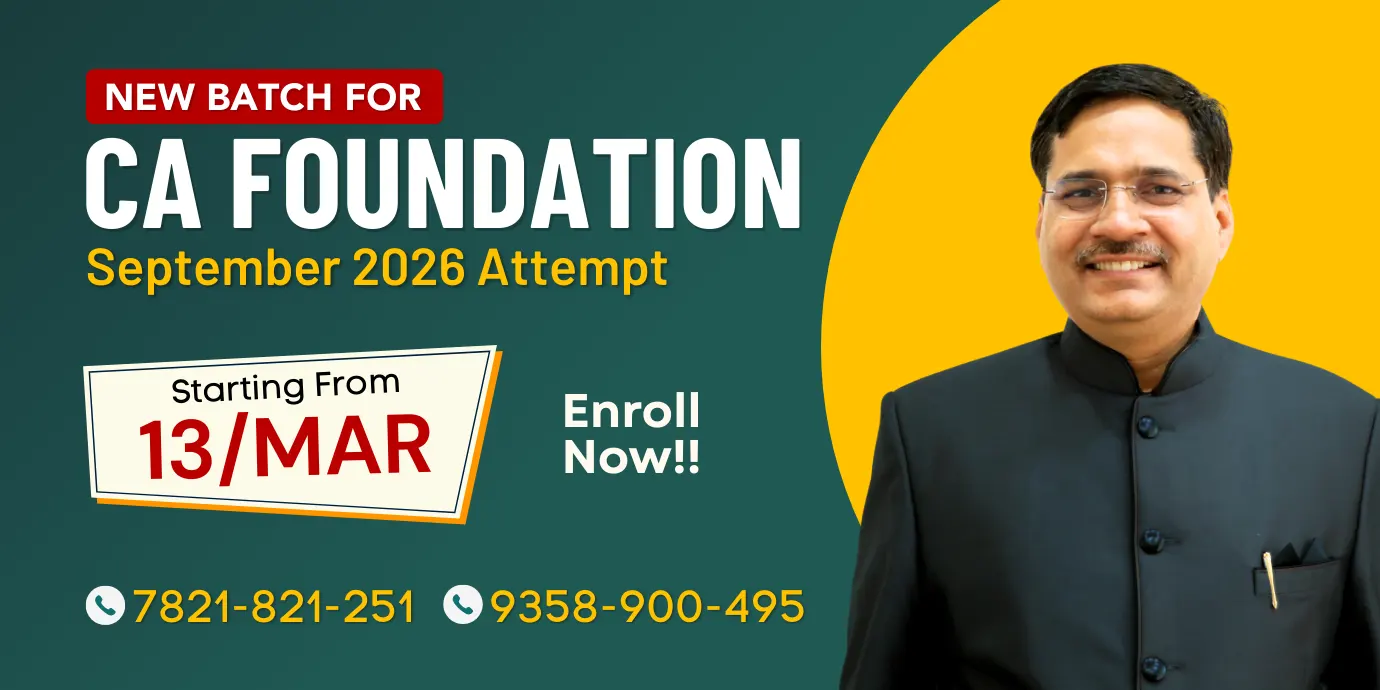 New Batch for CA Foundation May 2026