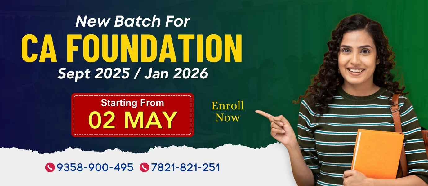 New Batch CA Foundation for Sept. 2025