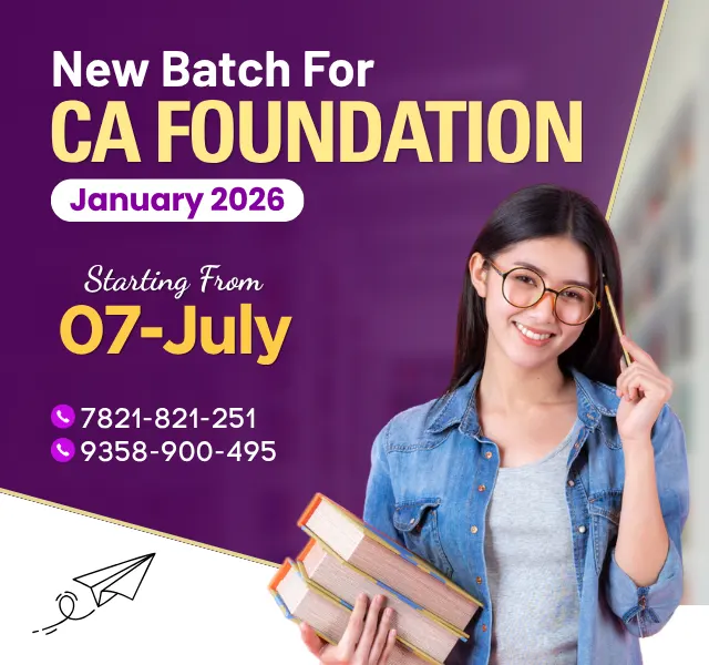 New Batch CA Foundation for jan 2026