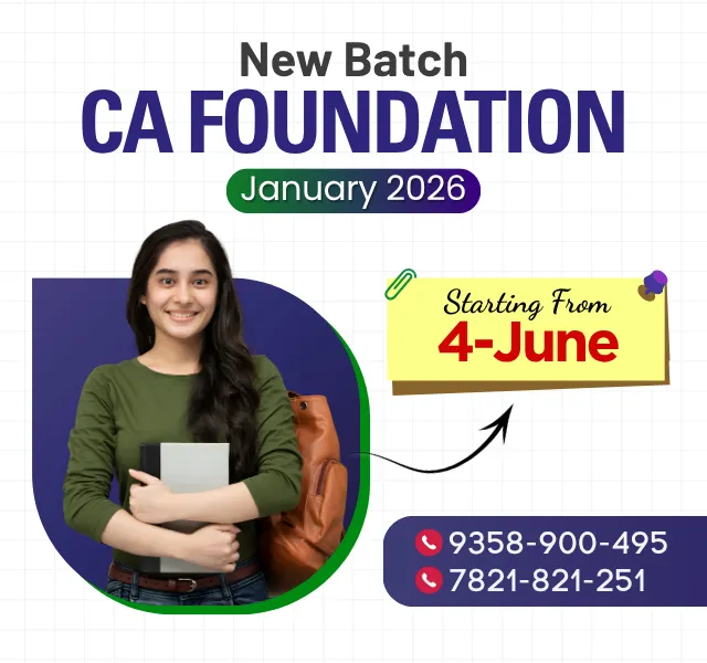 New Batch CA Foundation for jan 2026