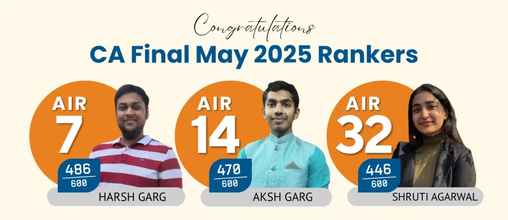 CA Final May 2025 Rankers